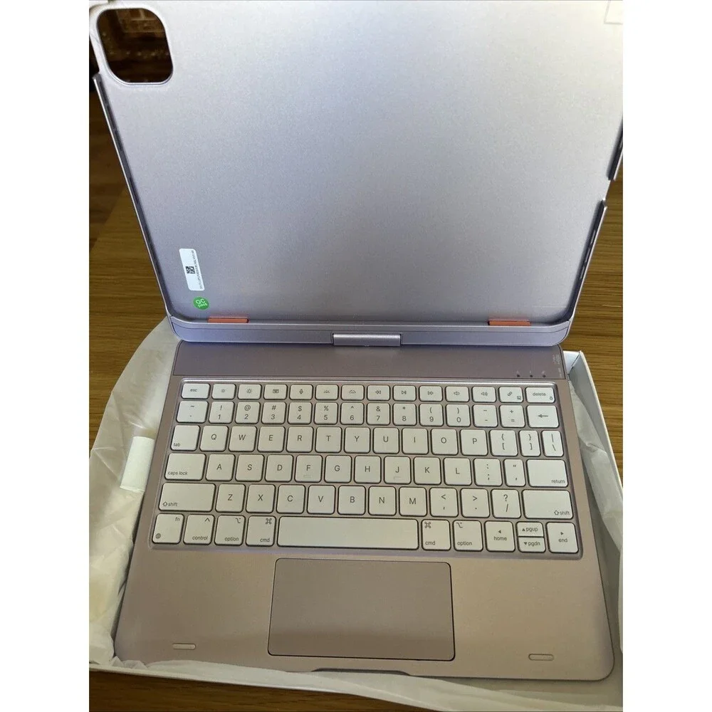 Light Purple 360° Rotatable Touch Keyboard Case for iPad Pro 11